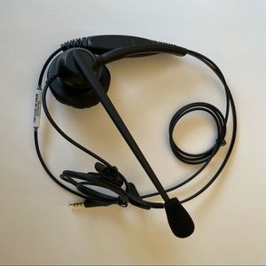 Lightweight 3.5mm Communication Headset With Mic 1 Ear